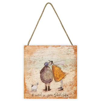 Dřevěný obraz Sam Toft - A word in your Shell like, 20 × 20 cm