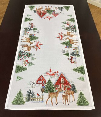 Vánoční ubrus - běhoun na stůl XMAS MOOD 40x85 cm Mybesthome