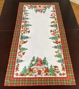 Vánoční ubrus - běhoun na stůl XMAS HOUSE 40x85 cm Mybesthome