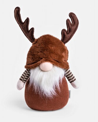 Vánoční skřítek   FORIO | s hnědými vousy 38 cm | 705472 Homla