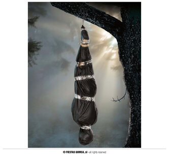 Halloweenská dekorace - mrtvola v pytli 178 cm