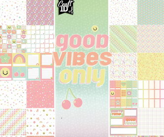 Designový papír 25x25 cm, 250 g/m2,24 listů - pocity