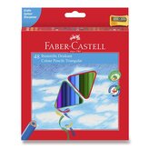 Pastelky Faber-Castell trojhranné 48 barev + ořezávátko