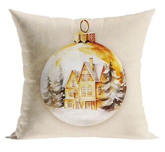 Vánoční polštář GOLDEN BALL 40x40 cm  Mybesthome