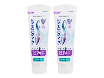 Sensodyne Clinical Repair Zubní pasta Active Clean 2x75 ml Duo unisex