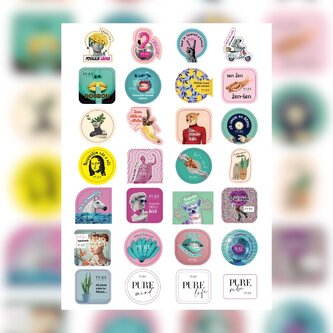 PURE DISTRICT ORIGIN Nálepky