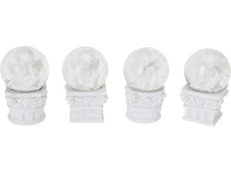 Sněžítko 45x70 mm anděl na podstavci mix, bílá