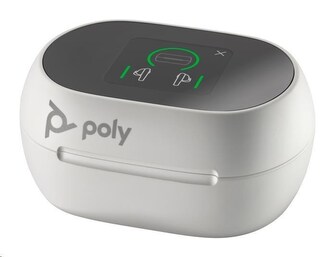 Poly Voyager Free 60+ bluetooth headset, BT700 USB-A adaptér, dotykové nabíjecí pouzdro, bílá