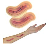 2 fake wounds self adhesive 2 asst