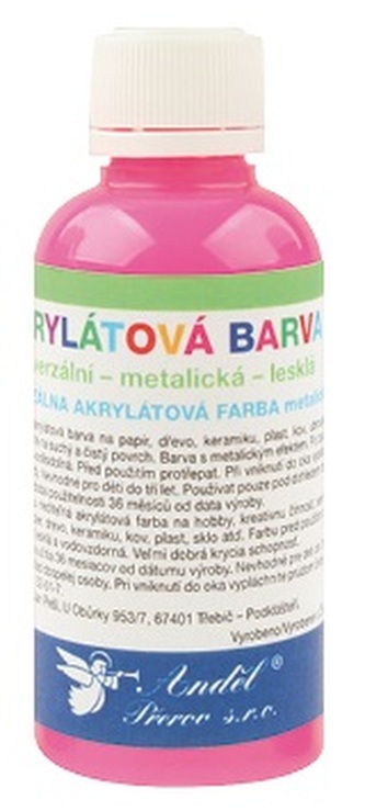 Barva na textil svítící ve tmě 50g - 4. NEON RŮŽOVÁ