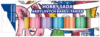 Sada akrylových barev 7 x 15 g, PERLEŤ Sada akrylových barev 7 x 15 g, PERLEŤ