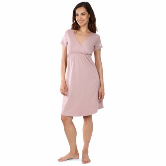 Moniel košilka/šaty kojící Pastel růžová XL