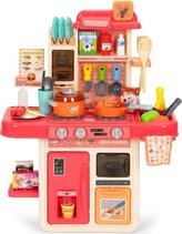 ECOTOYS Kuchyňka se zvuky a světly - růžová