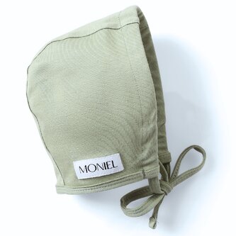 Moniel Dětská rostoucí zavazovací čepice Olive 2-24 M