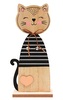 Kočka dřevěná na postavení 10 x 25 x 5 cm