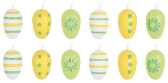 Vajíčko dřevěné na pověšení 3 cm, 12 ks