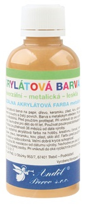 Akrylová barva lesklá 50g - 15. ZLATÁ