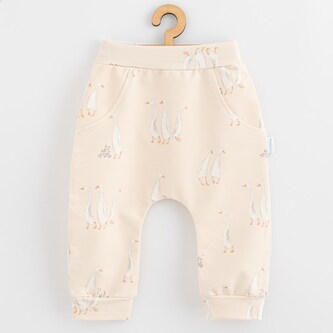 Kojenecké bavlněné tepláčky New Baby Husičky - velikost 62 (3-6m)