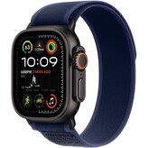 Apple Watch 49/44/45/46mm modrý trailový tah s černým titanem S/M