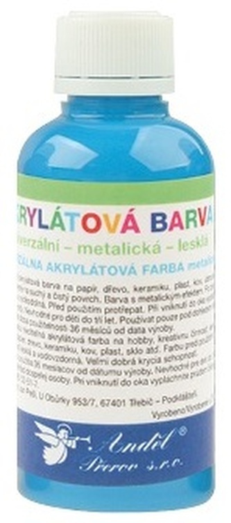 Akrylová barva matná 50g - 6. SVĚTLE MODRÁ