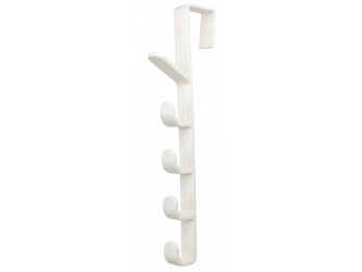 Věšák na dveře s háčky - 28 cm