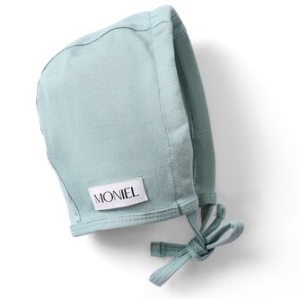 Moniel Dětská rostoucí zavazovací čepice Pastel mintová 2-24 M
