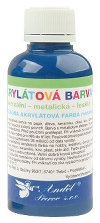Akrylová barva matná 50g - 7. TMAVĚ MODRÁ