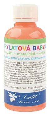 Barva na textil svítící ve tmě 50g - 2. NEON ORANŽOVÁ