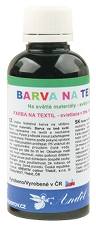 Barva na textil 50g - 12. ČERNÁ