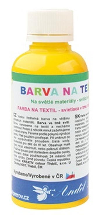Barva na textil 50g - 1. ŽLUTÁ