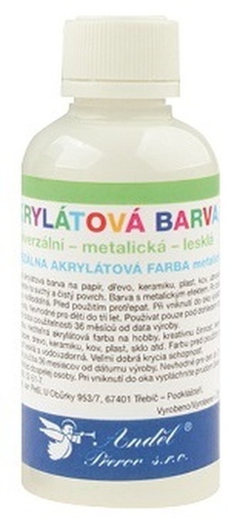 Akrylová barva matná 50g - 13. BÍLÁ
