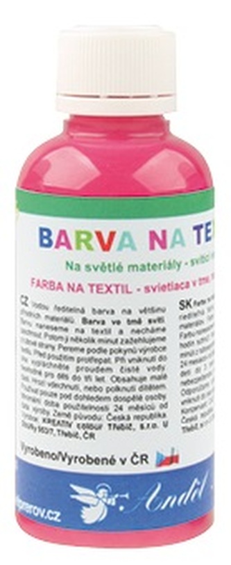 Barva na textil 50g - 4. RŮŽOVÁ
