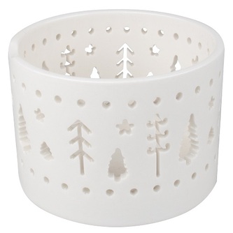 Svícen porcelánový les 7,5 cm