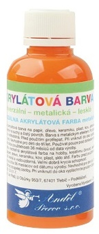 Akrylová barva matná 50g - 2. ORANŽOVÁ