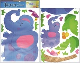 Samolepky na zeď 2 archy 70 x 50 cm, slon