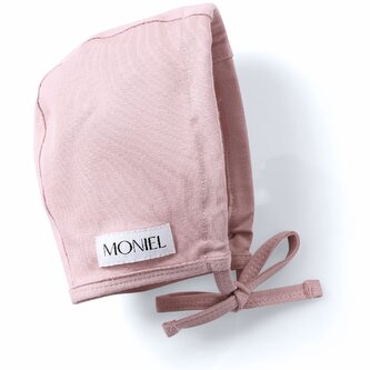Moniel Dětská rostoucí zavazovací čepice Pastel růžová 2-24 M