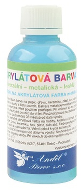Barva na textil svítící ve tmě 50g - 6. NEON MODRÁ