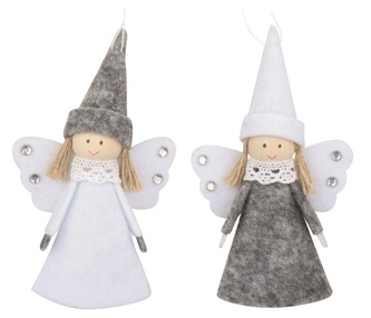 Anděl filcový na zavěšení 12 cm