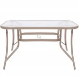 Zahradní stůl 120x70, tmavě béžový SPRINGOS TOSCANA GF0075