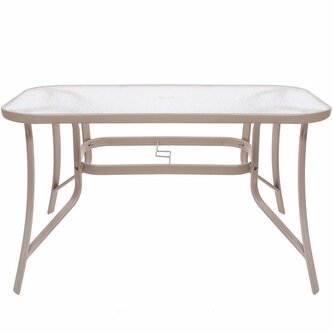 Zahradní stůl 120x70, tmavě béžový SPRINGOS TOSCANA GF0075