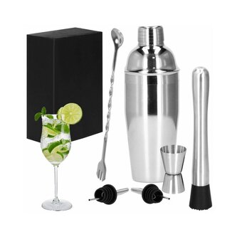 Barmanská sada 6 dílů, nerezová SPRINGOS LOUNGE