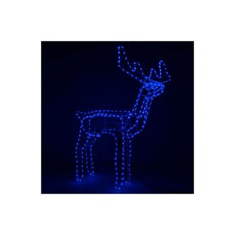 LED Sob s pohyblivou hlavou - 115cm, 288LED, IP44, motorek, modrá LED Sob s pohyblivou hlavou - 115cm, 288LED, IP44, motorek, modrá