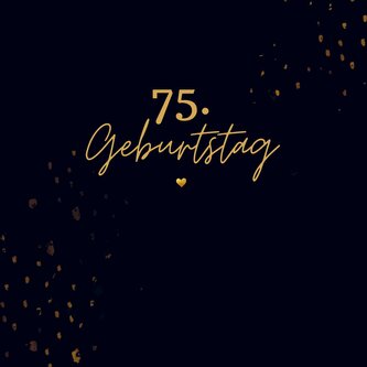 75. Geburtstag- Gästebuch Blanko