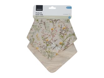 Bryndáček bandana 2ks Secret Garden Beige Bryndáček bandana 2ks Secret Garden Beige