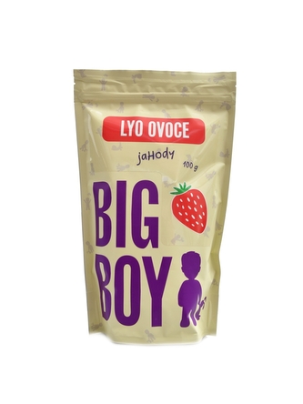 BigBoy - Jahody plátky lyofilizované 100 g eko varianta v sáčku