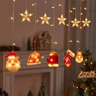 Dekorační světelný řetěz MERRY CHRISTMAS délka 300 cm výška 150 cm