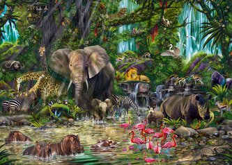 ALIPSON Puzzle Úžasná Afrika 1500 dílků