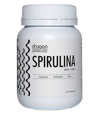 Dragon Superfoods Spirulina 400mg v tablete - 200 tablet v balení