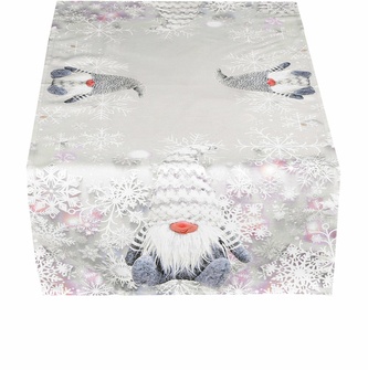 Ubrus vánoční, Trpaslíci s čepicí 120 x 140cm