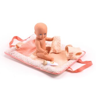 DJECO Pomea Přebalovací podložka pro panenky Pink Peak